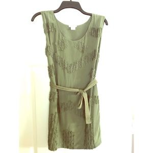 Jamison silk mini dress with beading size small
